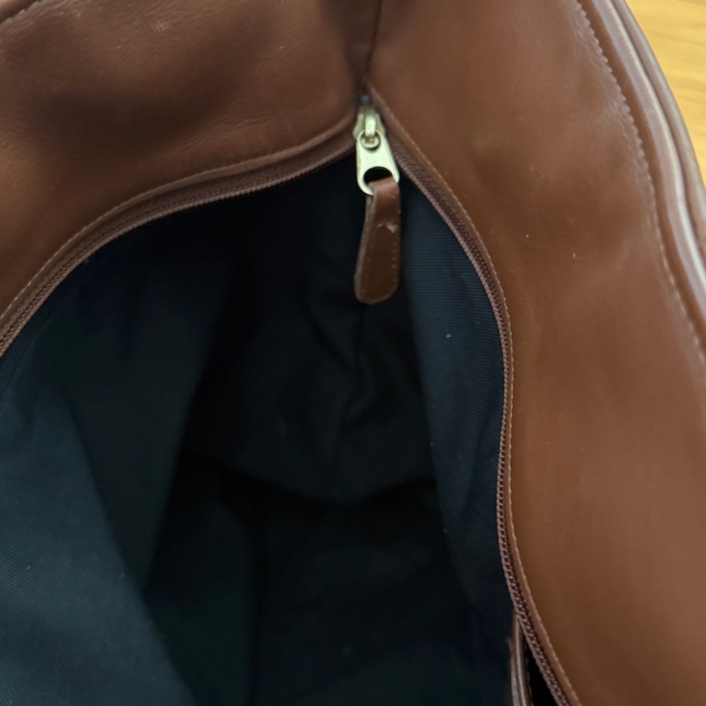 Vintage Coach ‘06 Carryall Tote Toffee Leather Bag & Gold Grommet Snap Wallet - Picture 15 of 16